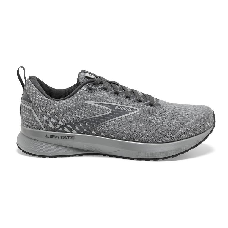 Brooks Womens Levitate 5 Road Running Shoes - Grey/Oyster/Blackened Pearl (106395-FXG)